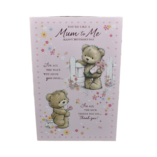 Large Like a Mum Pink Bear Poem