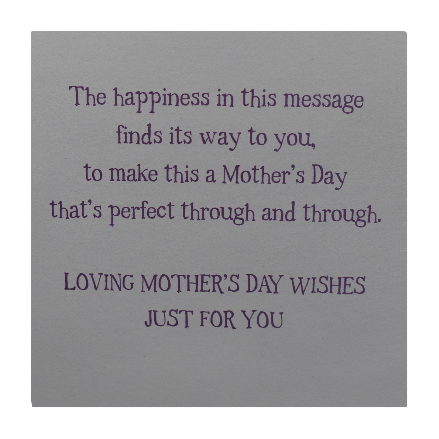 Large Mothers Day Card Purple Bear