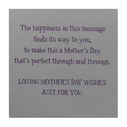 Large Mothers Day Card Purple Bear