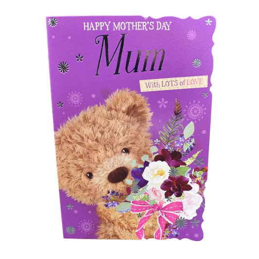 Large Mum on Mother's Day Purple Bear