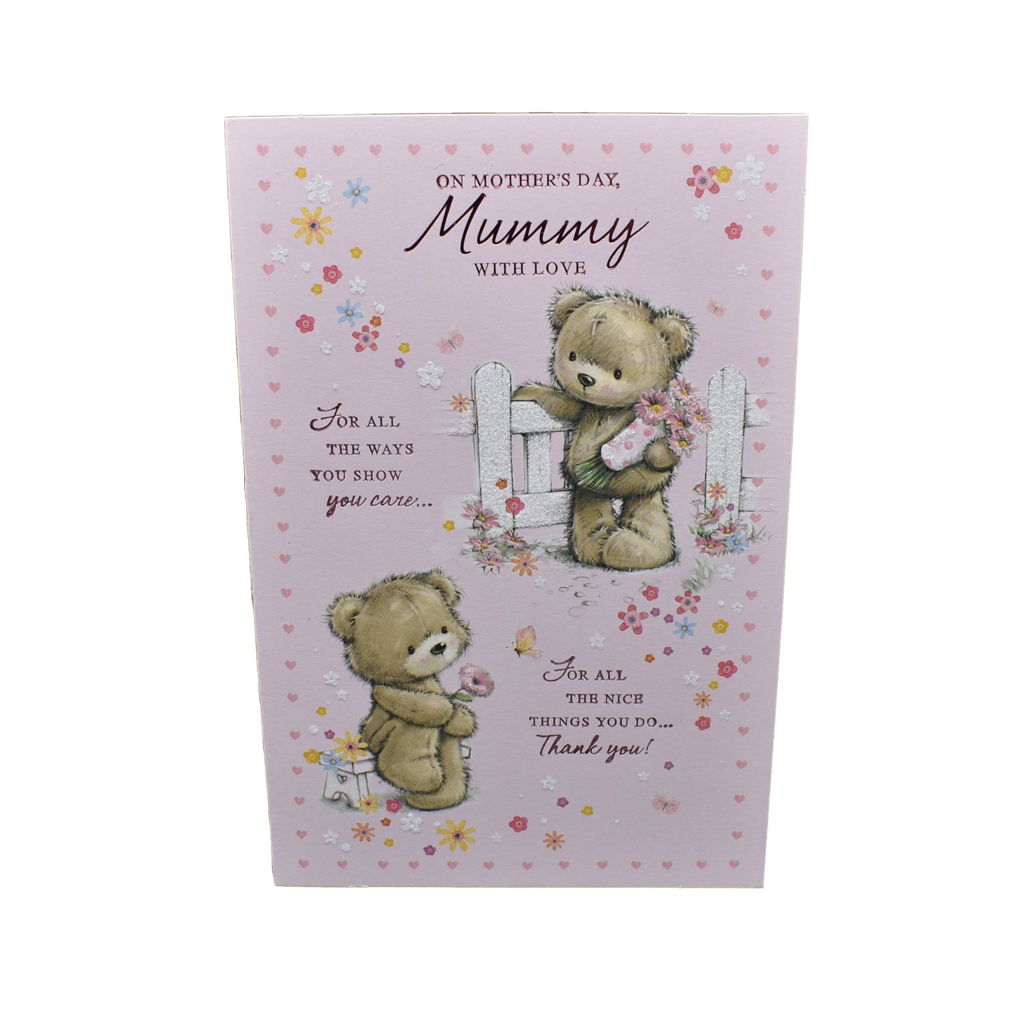 Large Mummy Pink Bear Poem